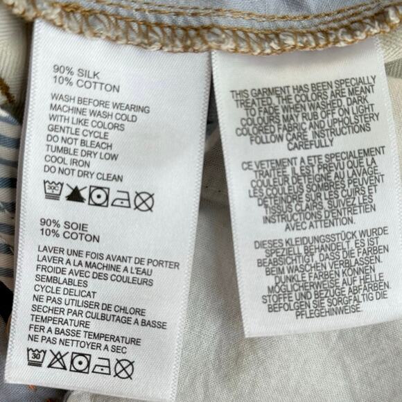 Tommy Bahama Men's 42 Silk Pleated Shorts Tan 10” Inseam Classic Fit - Picture 5 of 5